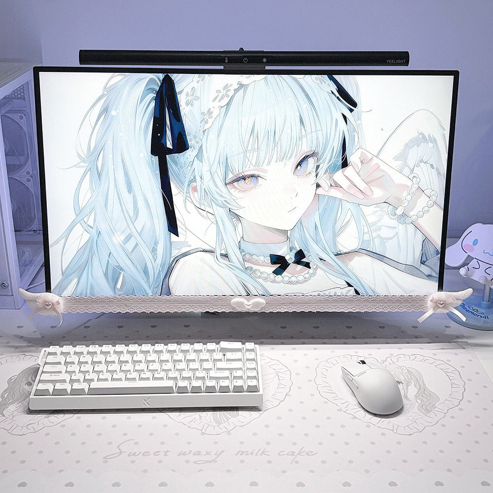 New Screen Decor White Lace Mo - Office Technologies recension och pris