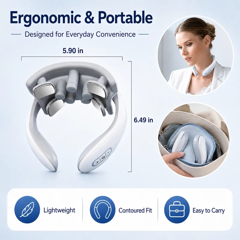 Smart Neck Massager for Adults - Office Technologies recension och pris