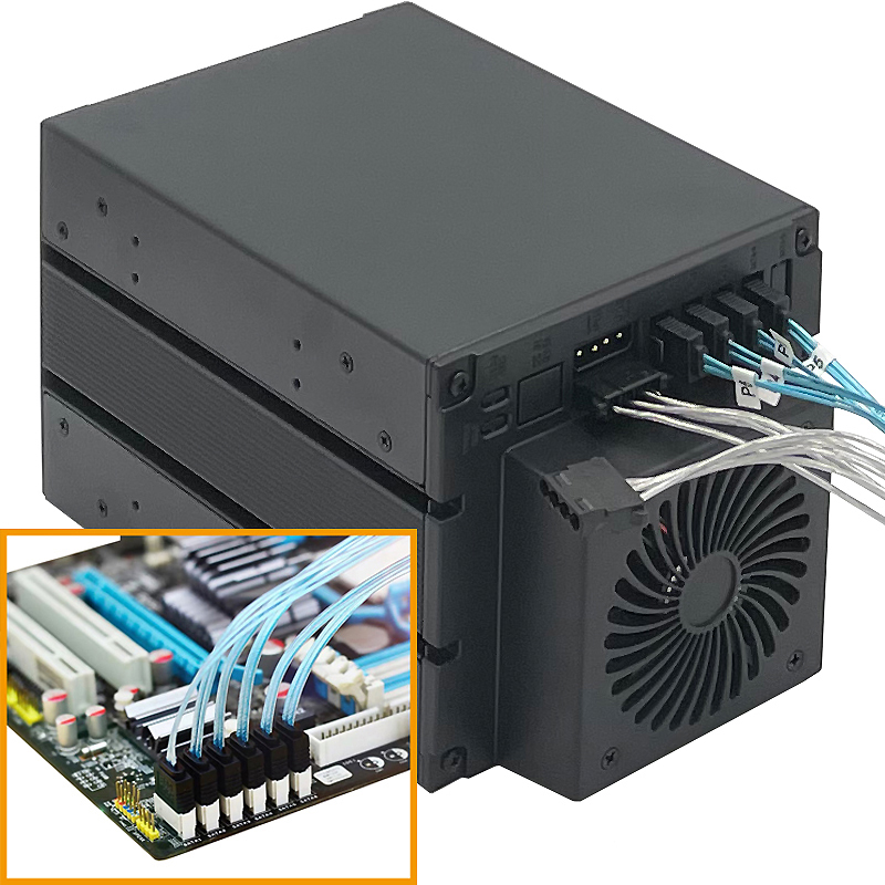 4-Bay Hot Swap Hard Disk Cage  - Server Rack Shelf recension och pris