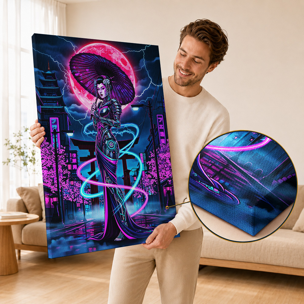 Cyberpunk Canvas Print Poster  - Office Technologies recension och pris